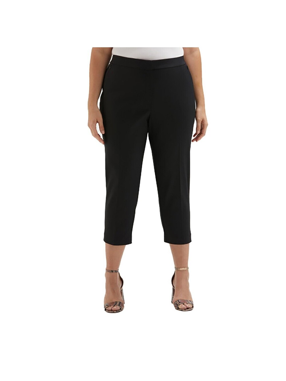 Rafaella Plus Size Satin Mid R Black 20W